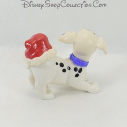 Figura cachorro de juguete MCDONALD'S Mcdo Los 101 dálmatas Sombrero de Navidad Disney 6 cm