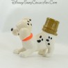 Figura cachorro de juguete MCDONALD'S Mcdo Los 101 dálmatas Sombrero de Navidad Disney 6 cm
