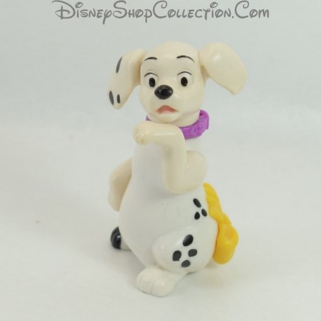 Figura cachorro de juguete MCDONALD'S Mcdo Los 101 dálmatas nudo amarillo Disney 6 cm