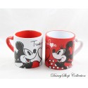Mug Mickey and Minnie DISNEYLAND PARIS True Love Heart Together Red White