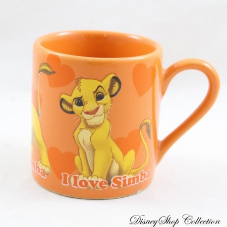 Simba espresso coffee cup DISNEY STORE The Lion King orange ceramic 6 cm
