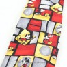Cravate Mickey Mouse DISNEY Tie Rack rouge gris 100% soie