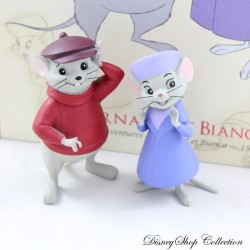 Figurine résine Bernard et Bianca HACHETTE Walt Disney Bernard et Bianca + livre collection 11 cm
