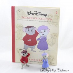 Resin figurine Bernard and Bianca HACHETTE Walt Disney Bernard and Bianca + book collection 11 cm