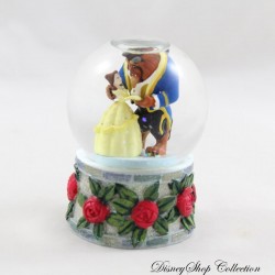 Mini snow globe La Belle et la Bête DISNEY princesse boule à neige roses 8 cm