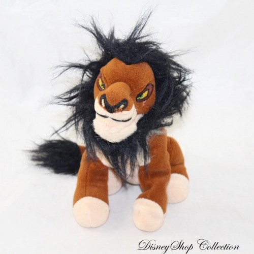 Plush Lion Scar DISNEY STORE The Lion King evil uncle of Simba 1...