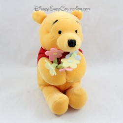 Peluche Winnie l'ourson DISNEY STORE bouquet de fleur