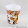 Bicchiere bianco Winnie the Pooh DISNEY tazza in ceramica Tigro Maialino 8 cm