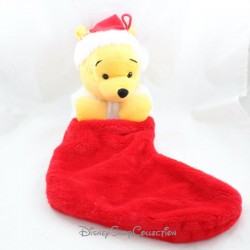 Calcetín navideño Winnie the Pooh DISNEY rojo