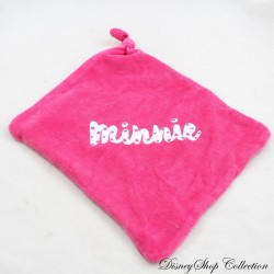 Square flat blanket Minnie DISNEY pink a knot 22 cm