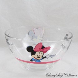 Bol Minnie Mouse DISNEY Luminarc transparent Minnie bleu rose 13 cm