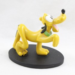 Figurine en résine chien Pluto DISNEYLAND PARIS chien de Mickey socle noir 10 cm
