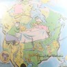 Luminoso globo geográfico DISNEY Nova Rico Donald Mickey vintage 70s