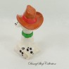 Figura cachorro de juguete MCDONALD'S Mcdo Los 101 dálmatas sombrero vaquero Disney 8 cm