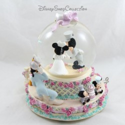 Snow globe musical Mickey et Minnie DISNEY Mariage