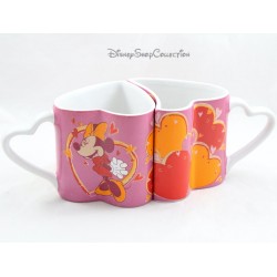 Set of 2 mugs Mickey Minnie DISNEYLAND PARIS Heart