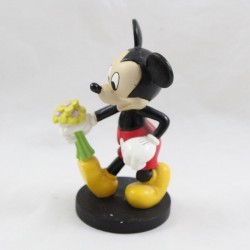 Figurine en résine Mickey DISNEY statuette bouquet de fleurs 12 cm