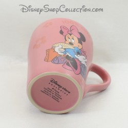 Mug Minnie DISNEY STORE pink 100% cute dress blue shopping 10 cm