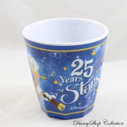 Bicchiere 25° anniversario DISNEYLAND PARIS 25 anni di stelle Mickey Donald Pippo