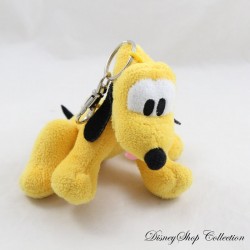 Porte clés peluche chien Pluto DISNEYLAND PARIS Mickey collier vert 10 cm