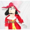 Peluche Capitaine Crochet DISNEY STORE Peter Pan méchant Disney 54 cm