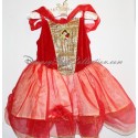 Déguisement robe de Belle DISNEY la Belle et la Bête rouge 3-5 ans