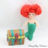 Figurine Ariel DISNEY La Petite sirène mini poupée avec coffre trèsor