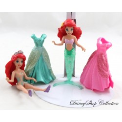 Figurine Magiclip Ariel DISNEY Mattel La Sirenetta 2 statuine + 2 abiti