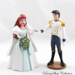 Set of 3 figurines The little mermaid DISNEY STORE Ariel and Eric as brides and grooms + Ursula pvc