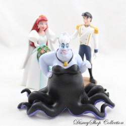 Set mit 3 Figuren Die kleine Meerjungfrau DISNEY STORE Ariel und Eric als Braut und Bräutigam + Ursula PVC