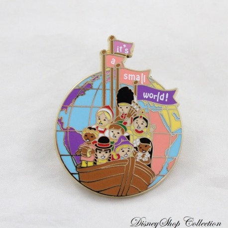 Pin's It's a small World DISNEYLAND PARIS globe boat children of the World Pin Trading 2013