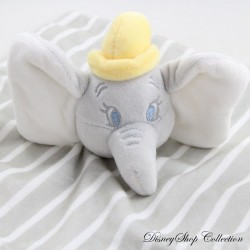 Doudou plat éléphant Dumbo DISNEY PRIMARK rayé gris étoiles 28 cm