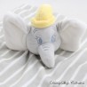 Elefante de peluche plano Dumbo DISNEY PRIMARK estrellas grises rayadas 28 cm