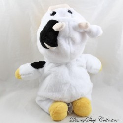 Peluche Winnie the Pooh DISNEY Nicotoy disfrazado de vaca blanca negra 32 cm