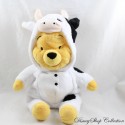 Plush toy Winnie the Pooh DISNEY Nicotoy disguised as a black white cow 32 cm