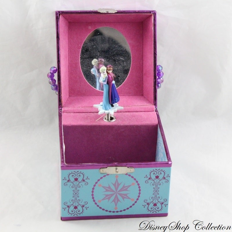Autres accessoires de décoration La Reine Des Neiges Coffret à bijoux  musical Frozen rose et bleu