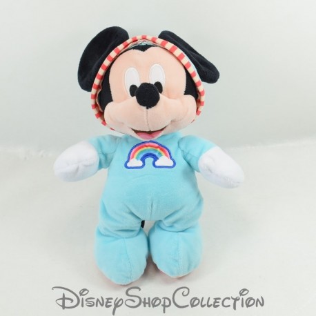 Plush Mickey DISNEY Simba toys pajamas rainbow blue hood 31 cm