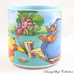 Mug stage Winnie the Pooh DISNEY STORE blue swimming at the lake 10 cm