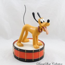 Figur WDCC Hund Pluto DISNEY Mickey Mouse Club Keep the Beat Keramiktrommel 18 cm