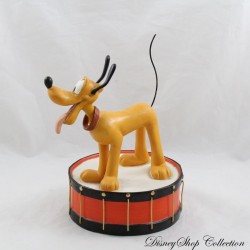 Figur WDCC Hund Pluto DISNEY Mickey Mouse Club Keep the Beat Keramiktrommel 18 cm