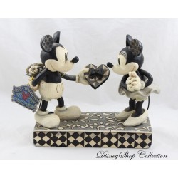 Estatuilla de resina Mickey y Minnie DISNEY TRADITIONS Showcase Jim Shore Real Sweetheart 4009260 corazón 20 cm (R13)