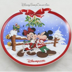 Decorative plate to hang DISNEYLAND PARIS Mickey and Minnie