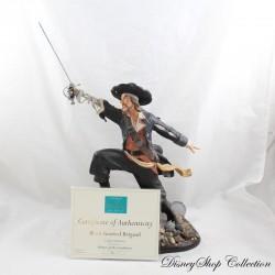 Figura WDCC Capitán Barbossa DISNEY Piratas del Caribe Estatuilla de bandido de corazón negro numerada 38 cm (R13)