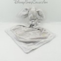 Doudou Dumbo SIMBA TOYS Disney éléphant gris blanc écusson 43 cm