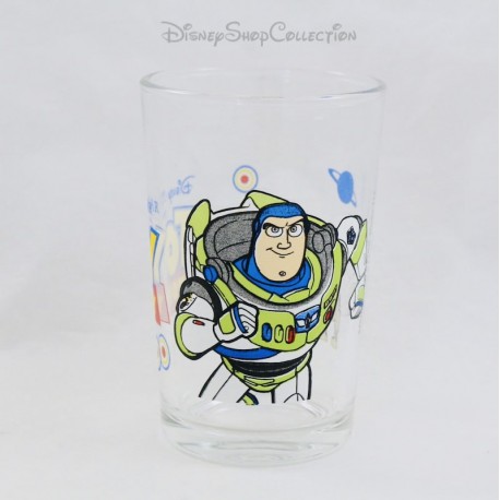 Glass Buzz Lightyear and Zig-Zag DISNEY PIXAR Toy Story