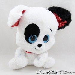 Peluche chien dalmatien DISNEY NICOTOY Glitzies gros yeux bleus 15 cm