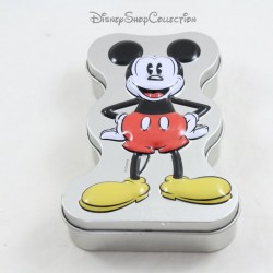 Mickey DISNEY Biscuit Box Metal Grey Relief