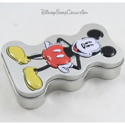 Boîte à biscuits Mickey DISNEY métal gris relief