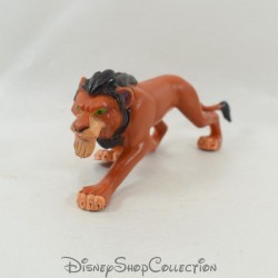 Figurine lion Scar DISNEY Le Roi Lion frère de Mufasa marron pvc 12 cm