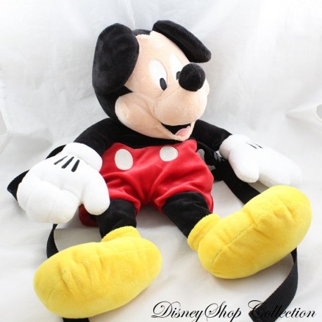 Backpack plush Mickey DISNEYLAND RESORT PARIS official red shorts 52 cm